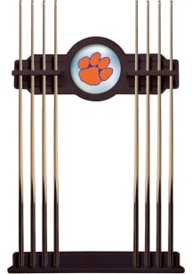 Clemson Tigers Solid Wood Cue Rack Pool Table Accessories