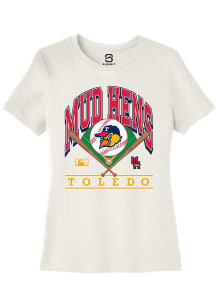 Summit Sportswear Toledo Mud Hens Womens White Homefield Short Sleeve T-Shirt