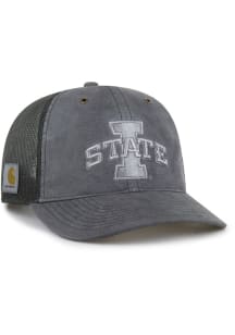 47 Iowa State Cyclones Carhartt Garment Dyed Trucker RF Adjustable Hat - Charcoal