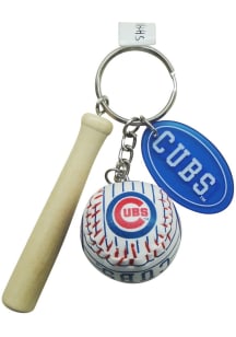 Chicago Cubs Baseball Keychain - Blue
