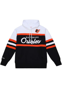 Mitchell and Ness Baltimore Orioles Mens Black Head Coach Fashion Hood