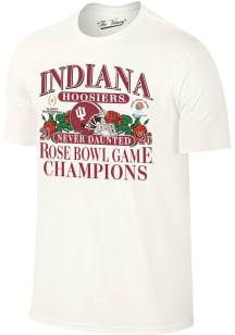 Indiana Hoosiers Natural 2026 Rose Bowl Champions Short Sleeve T Shirt