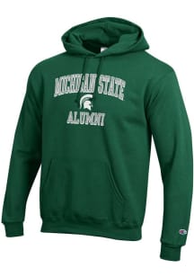 Champion Michigan State Spartans Mens Green Est Date Alumni Powerblend Long Sleeve Hoodie