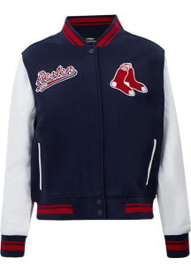 Mens Boston Red Sox Pro Standard Mens Script Tail Heavyweight Jacket - Navy Blue