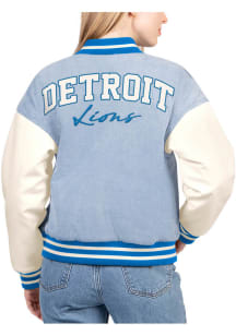 Detroit Lions Womens Blue Home Field Medium Weight Jacket