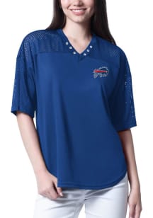 Buffalo Bills Womens Key Plan Fashion Football Jersey - Blue