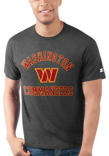 Starter Washington Commanders Black Heart And Soul Short Sleeve T Shirt