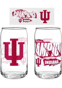 Indiana Hoosiers 2025 College Football Champions Glass Pint Glass - White