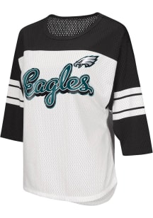 Philadelphia Eagles Womens First Team Mesh Fashion Football Jersey - White