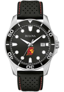 Bulova USC Trojans Sport Leather Mens Watch
