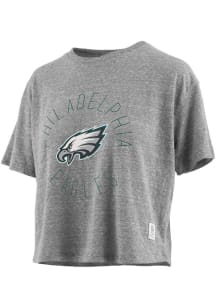 Philadelphia Eagles Womens Grey Knobi Short Sleeve T-Shirt