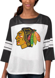 Chicago Blackhawks Womens First Team Fashion Hockey Jersey - Black