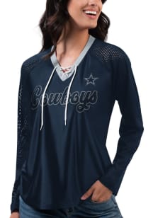 Dallas Cowboys Womens Arquero Fashion Football Jersey - Navy Blue