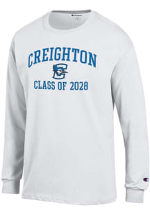 Champion Creighton Bluejays White Font Class of 2028 Jersey Long Sleeve T Shirt