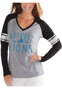Detroit Lions Womens Black Franchise LS Tee