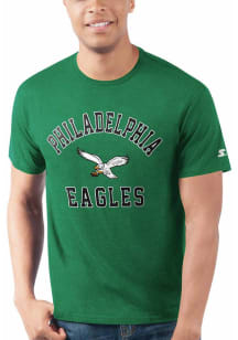 Starter Philadelphia Eagles Kelly Green HEART AND SOUL Short Sleeve T Shirt