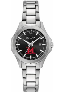 Bulova Miami RedHawks Sport Stainless Steel Womens Watch
