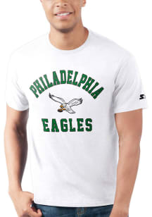Starter Philadelphia Eagles White HEART AND SOUL Short Sleeve T Shirt