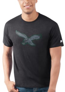 Starter Philadelphia Eagles Black Pop Outline Short Sleeve T Shirt