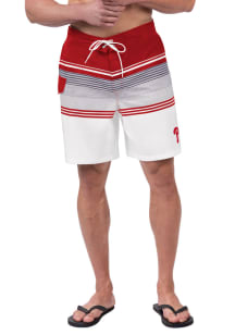 Philadelphia Phillies Mens Red Jump Shot Swim Trunks