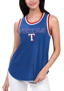 Texas Rangers Womens Blue Strategy Tank Top
