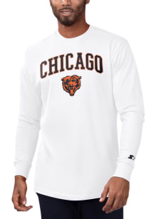 Starter Chicago Bears White Arch Name Long Sleeve T Shirt