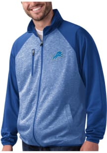 Starter Detroit Lions Mens Blue Logo Track Jacket