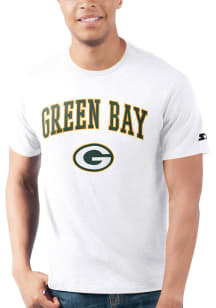 Starter Green Bay Packers White Arch Name Short Sleeve T Shirt