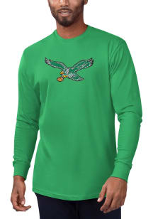 Starter Philadelphia Eagles Kelly Green Primary Logo Long Sleeve T Shirt