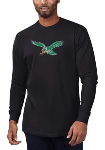 Starter Philadelphia Eagles Black Primary Logo Long Sleeve T Shirt