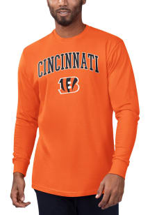 Starter Cincinnati Bengals Orange Arch Name Long Sleeve T Shirt
