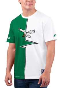 Starter Philadelphia Eagles White Shockwave Short Sleeve Fashion T Shirt