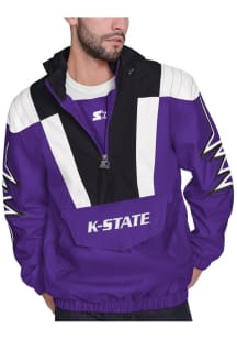 Starter K-State Wildcats Mens Lavender Shockwave Medium Weight Jacket