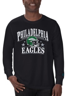 Starter Philadelphia Eagles Black Retro Helmet Long Sleeve T Shirt