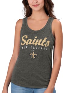 New Orleans Saints Womens Black Playoff Tank Top