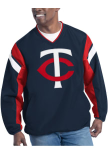Minnesota Twins Mens Navy Blue Double Coverage Pullover Jackets