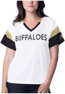 Colorado Buffaloes Womens White Rink Short Sleeve T-Shirt