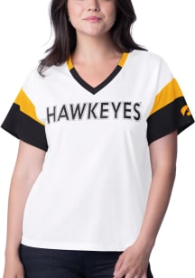 Iowa Hawkeyes Womens White Rink Short Sleeve T-Shirt
