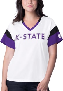 K-State Wildcats Womens White Rink Short Sleeve T-Shirt