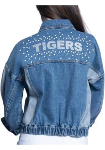 Detroit Tigers Womens Blue Buzzer Light Weight Jacket