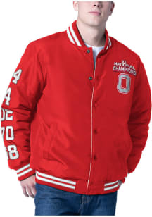 Ohio State Buckeyes Mens Red Reverse Lay Up Reversible Commemorative Medium Weight Jacket