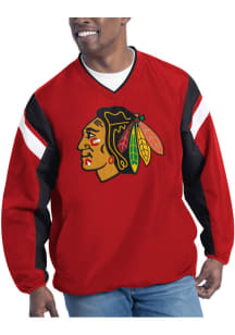 Chicago Blackhawks Mens Black Double Coverage Pullover Jackets