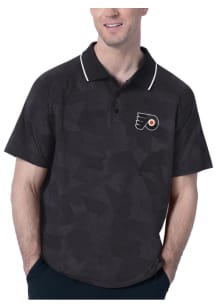 MSX by Michael Strahan Philadelphia Flyers Mens Orange Dedication Short Sleeve Polo