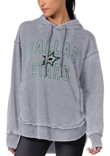 Dallas Stars Womens Black Burnout Hooded Sweatshirt