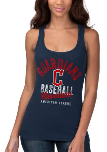 Cleveland Guardians Womens Navy Blue Pre Season Tank Top