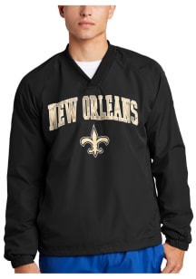 Starter New Orleans Saints Mens Black Primary V Neck Pullover Jackets