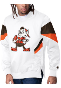 Starter Cleveland Browns Mens White Striker II Pullover Jackets