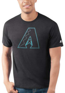 Starter Arizona Diamondbacks Black Pop Outline Short Sleeve T Shirt
