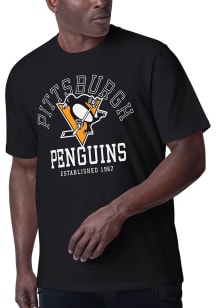 MSX by Michael Strahan Pittsburgh Penguins Black Challenge Short Sleeve Fashion T Shirt