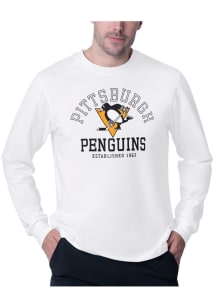MSX by Michael Strahan Pittsburgh Penguins White Commitment Long Sleeve T Shirt